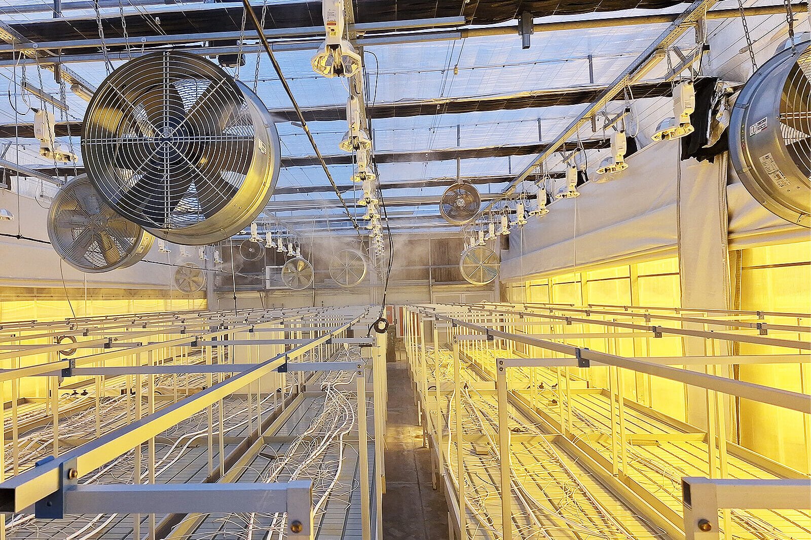 Υδρονέφωση Θερμοκήπιο: Κατά την διαδικασία της εγκατάστασης βιομηχανικής υδρονέφωσης