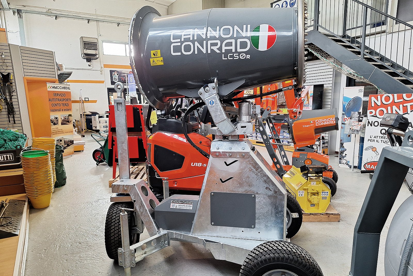 Κανόνι Υδρονέφωσης Conrad - Επίσκεψη Technomist στο εργοστάσιο Conrad στην Ιταλία