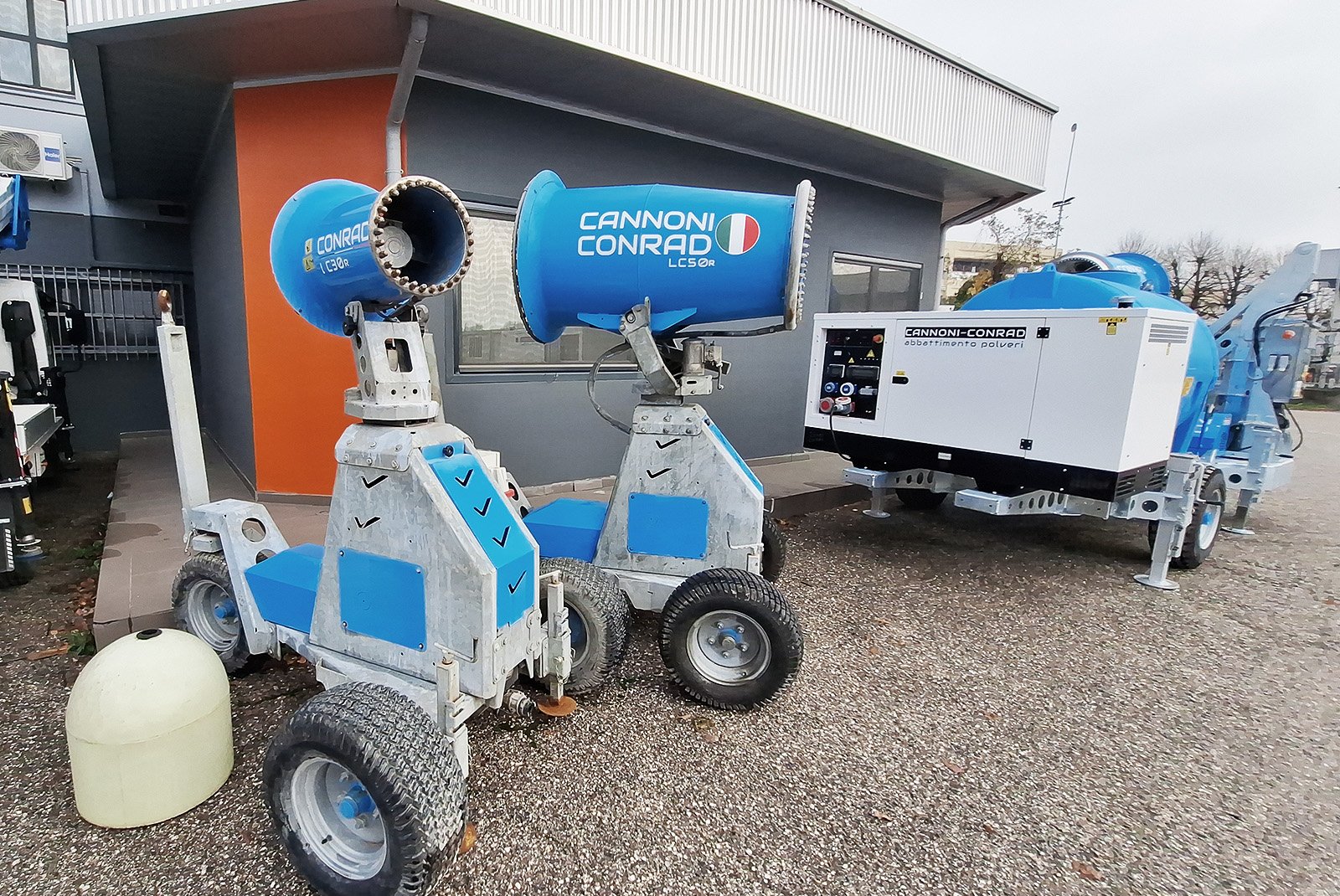 Κανόνι Υδρονέφωσης Conrad - Επίσκεψη Technomist στο εργοστάσιο Conrad στην Ιταλία